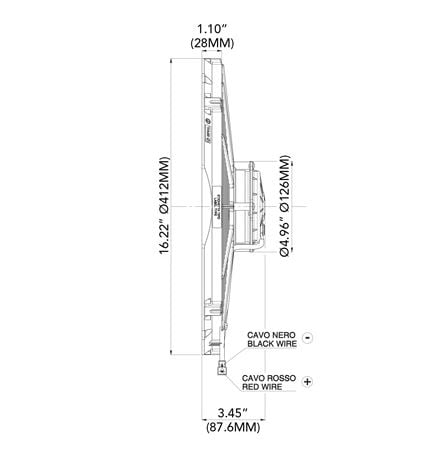 16" Spal Electric Cooling Fan - 30102049 - 2024CFM