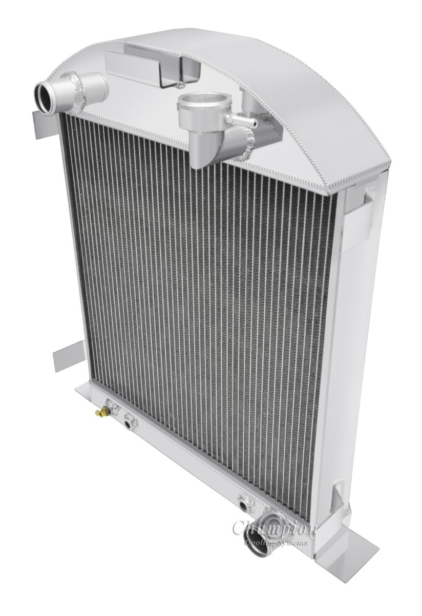 1928-1929 Ford Model-A 3-Row Radiator - Chevy Configuration - Champion Radiator