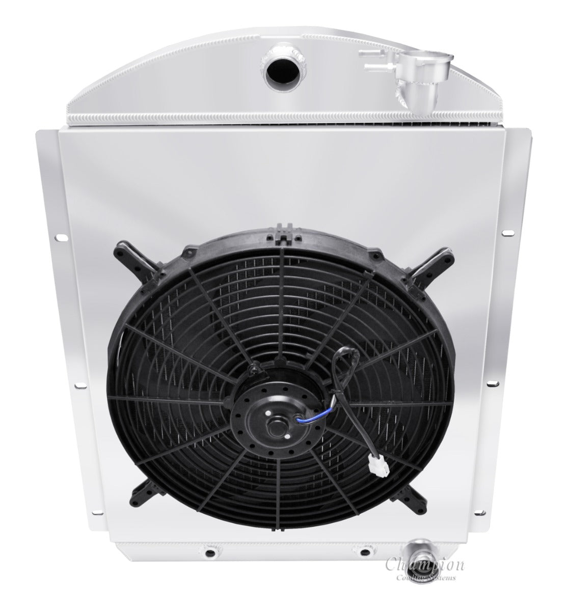 1941-1946 Chevy Truck 4-Row Radiator, Shroud, Fan Combo - Champion Radiator