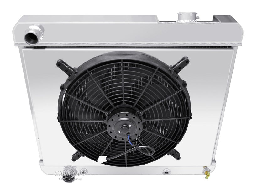 1960-1965 Cadillac Deville 3-Row Radiator, Shroud, Fan Combo - Champion Radiator