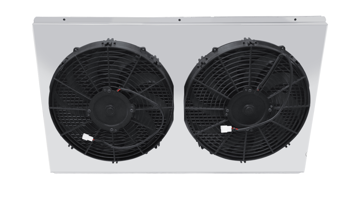 Electric Fan Shroud for 14in Fans - FS1517-2x14 - Champion Radiator