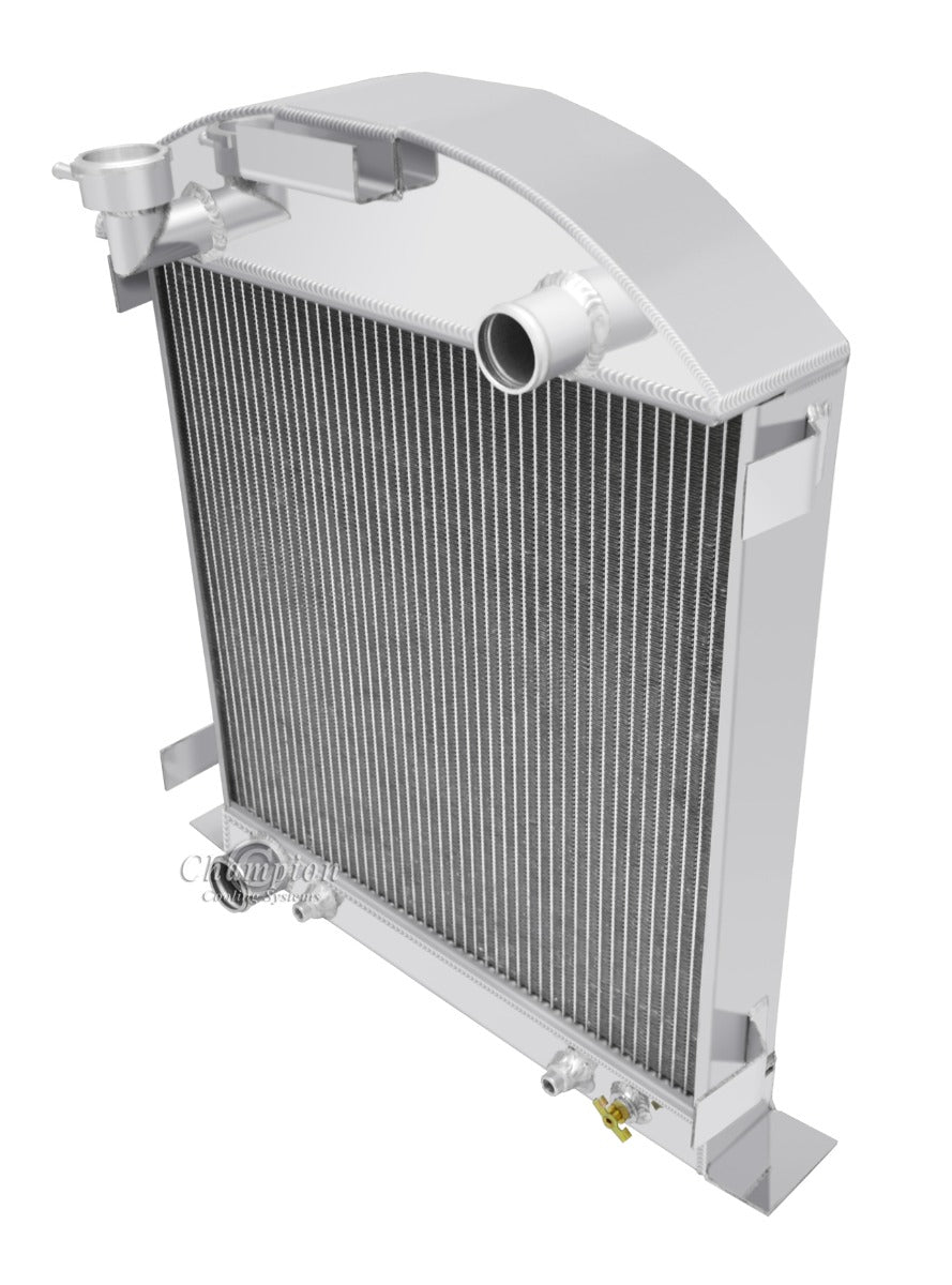 1928-1929 Ford Model-A 3-Row Radiator - Ford Configuration - Champion Radiator