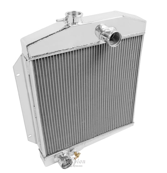 1961-1971 International Scout Truck 3-Row Radiator - 4 Cylinder - Champion Radiator