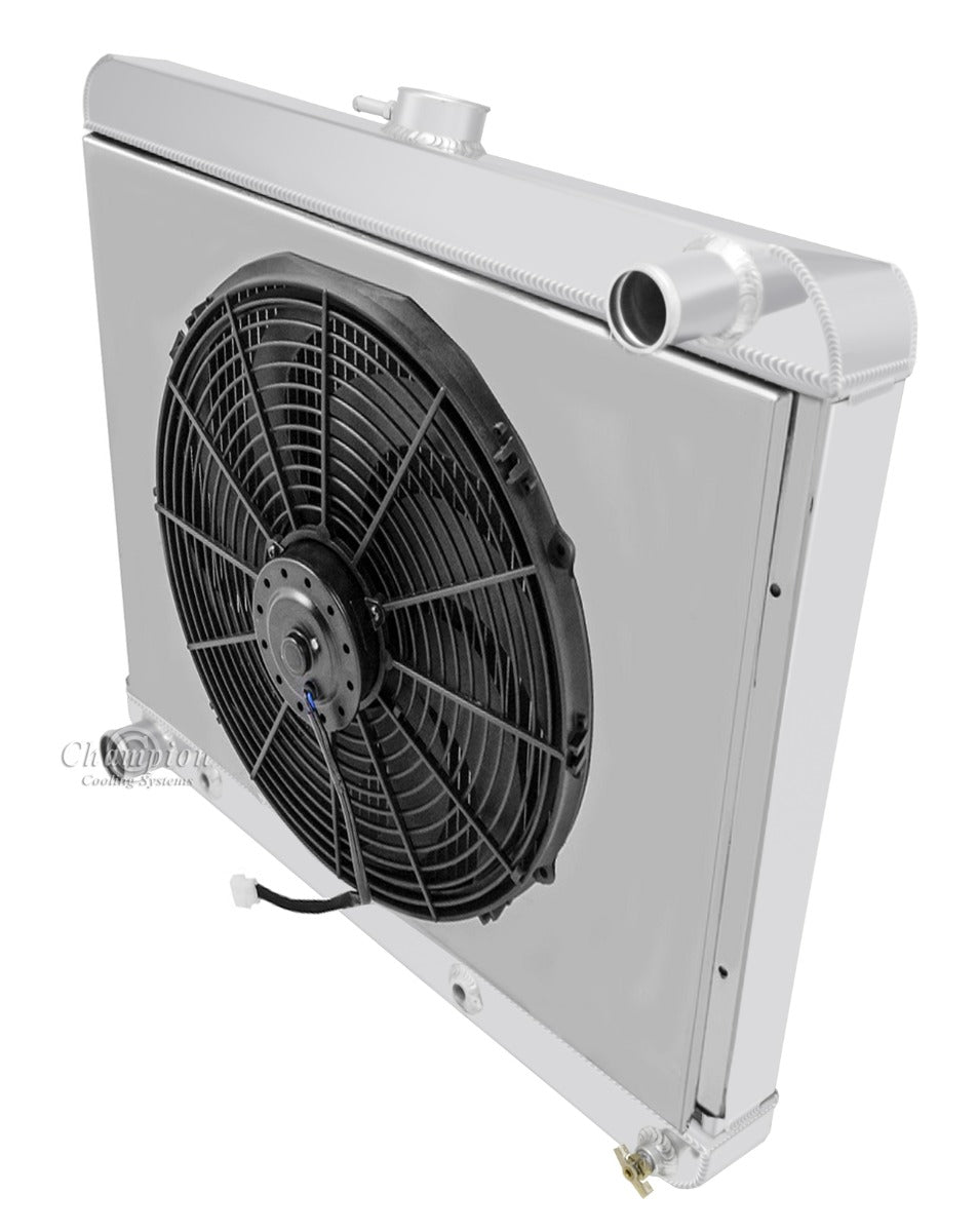 1963-1965 Buick Riviera 3-Row Radiator, Shroud, Fan Combo - Champion Radiator