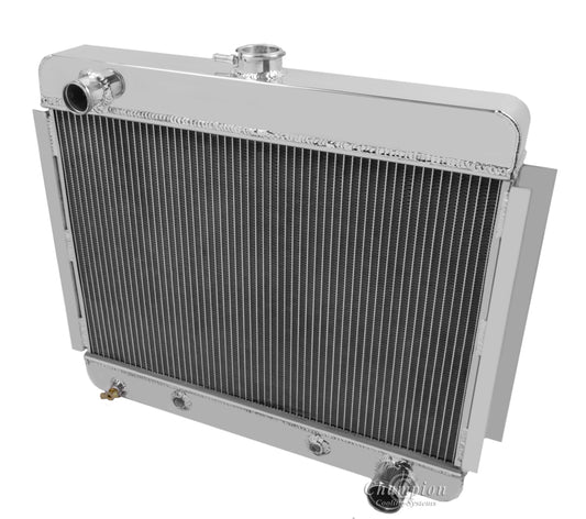 1966-1967 Chevy Nova 2-Row Radiator with 1" tubes - Champion Radiator