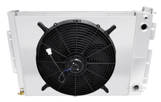 1967-1969 Camaro LS Swap 3-Row Radiator, Shroud, Fan Combo - Champion Radiator