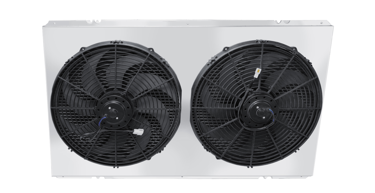 Electric Fan Shroud for 16in Fans - FS1696-2x16 - Champion Radiator