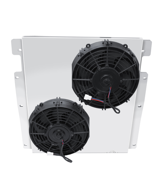 Electric Fan Shroud for 10in Fans - FS3738CH-2x10 - Champion Radiator