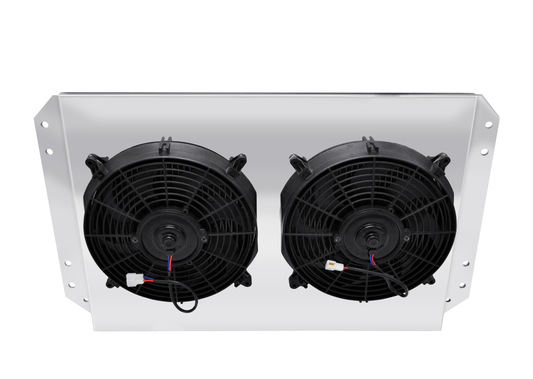 Electric Fan Shroud for 12in Fans - FS444-2x12 - Champion Radiator