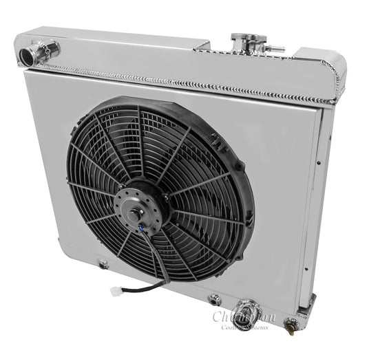 1961-1964 Buick Special 3-Row Radiator, Shroud, Fan Combo - Champion Radiator